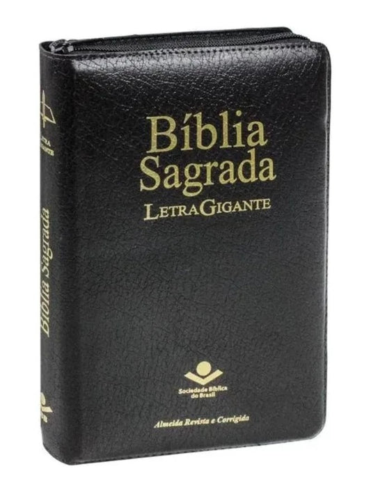BÍBLIA SAGRADA LETRA GIGANTE (ARC) – Com índice e zíper